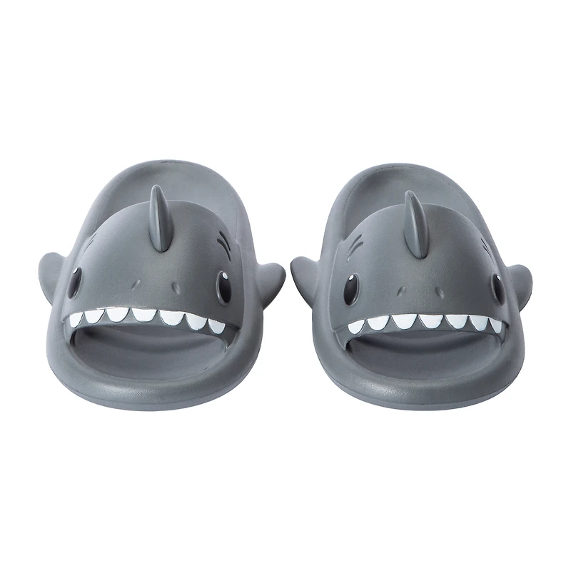 Juniors Sole Mates Shark Slides