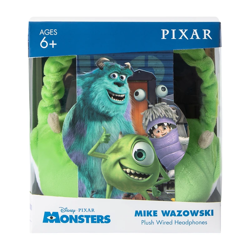 Disney PIXAR Monsters Mike Wazowski Plush Wired Headphones