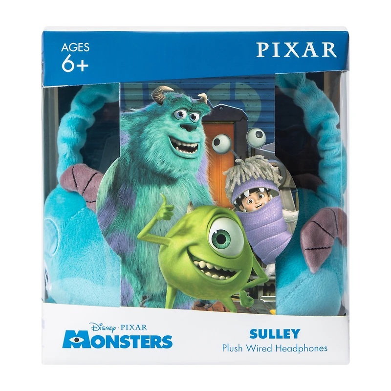 Disney PIXAR Monsters Sulley Plush Wired Headphones