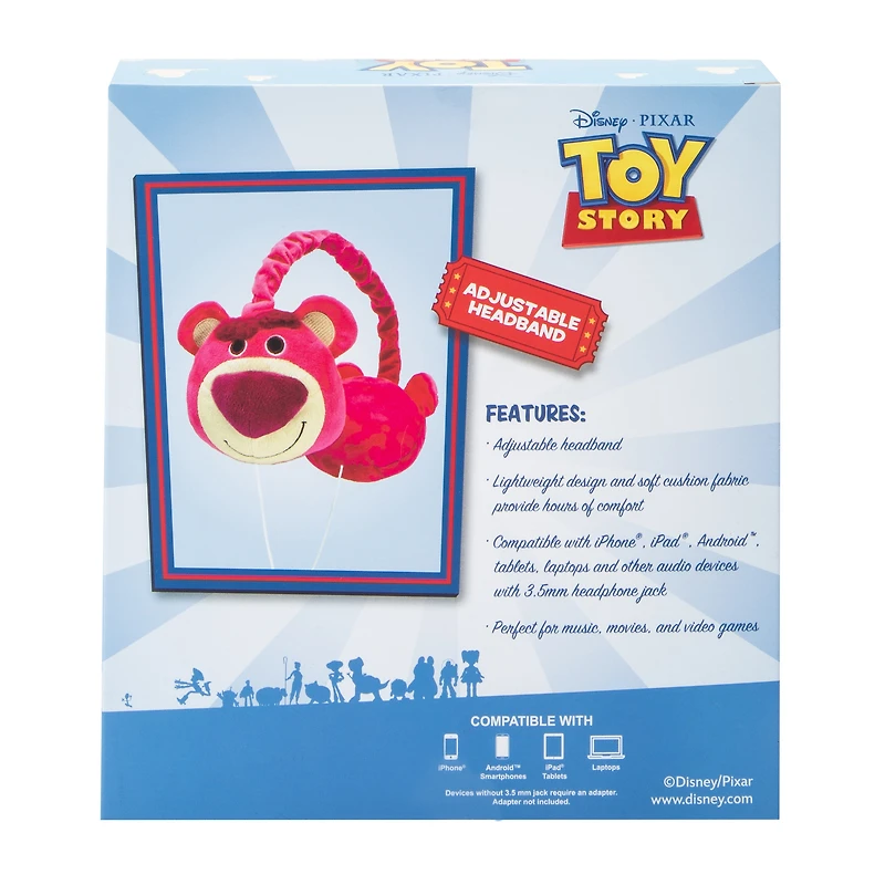 Disney PIXAR Toy Story Lotso Plush Wired Headphones