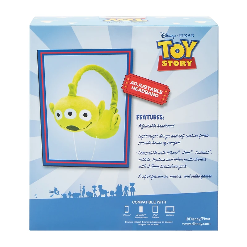 Disney PIXAR Toy Story Alien Plush Wired Headphones
