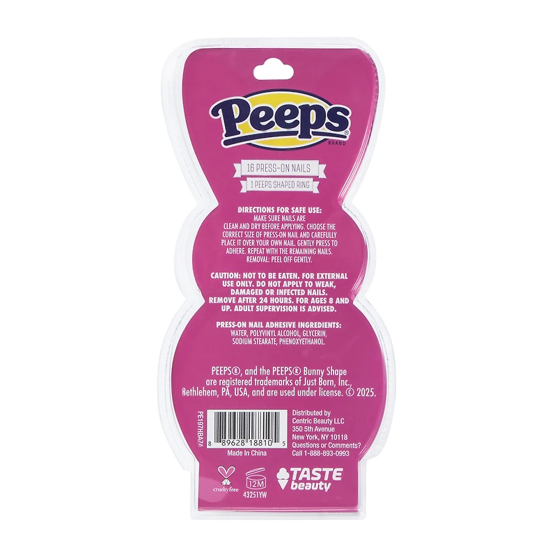 License Character Press-On Nails 16-Piece Set