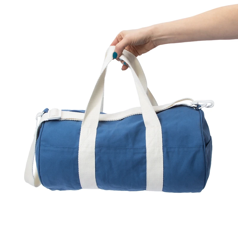 Printed Canvas Duffel Bag