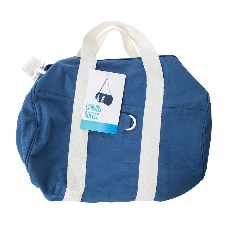 Printed Canvas Duffel Bag