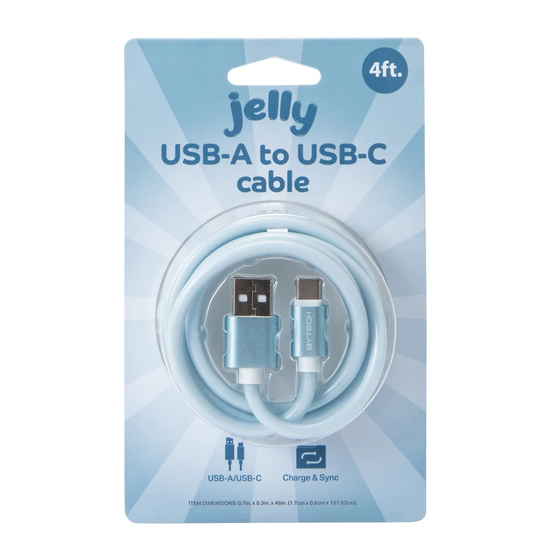 Jelly USB-A To USB-C Cable 48in