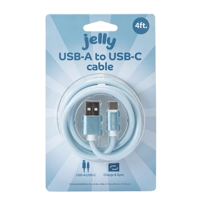Jelly USB-A To USB-C Cable 48in