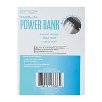 Power Bank With Light 3600MAh