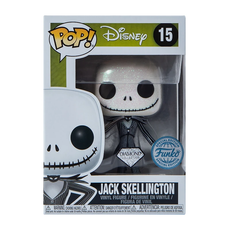 Funko® Disney Tim Burton's Nightmare Before Christmas Diamond Collection Jack Skellington Vinyl Figure