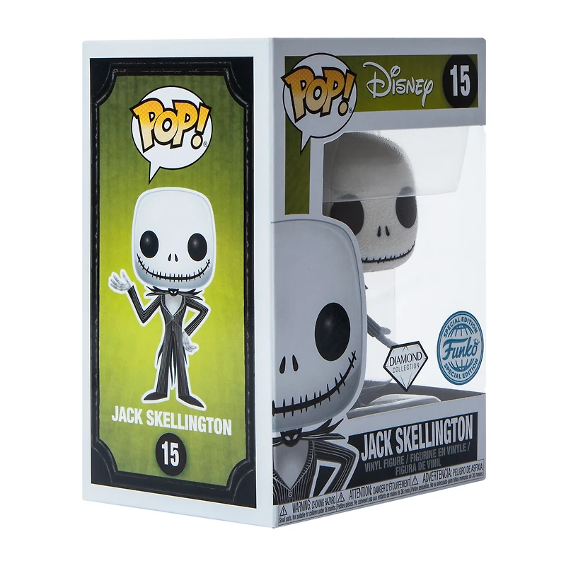 Funko® Disney Tim Burton's Nightmare Before Christmas Diamond Collection Jack Skellington Vinyl Figure