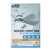 Socket Light Fan