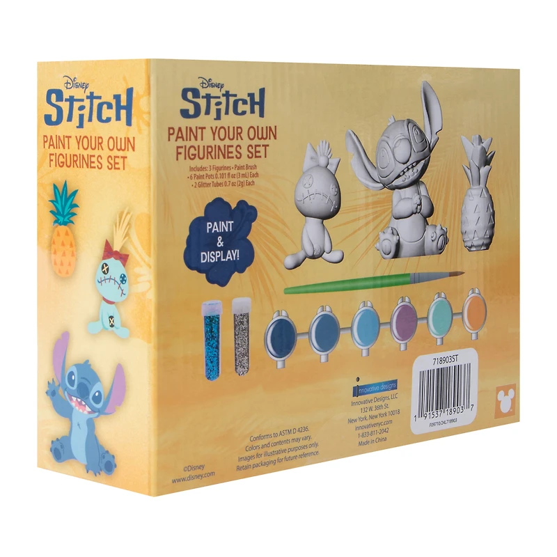Disney Stitch Paint Your Own Figurines Set