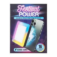 Festival Power Magnetic Bank With LED Lights 5000MAh