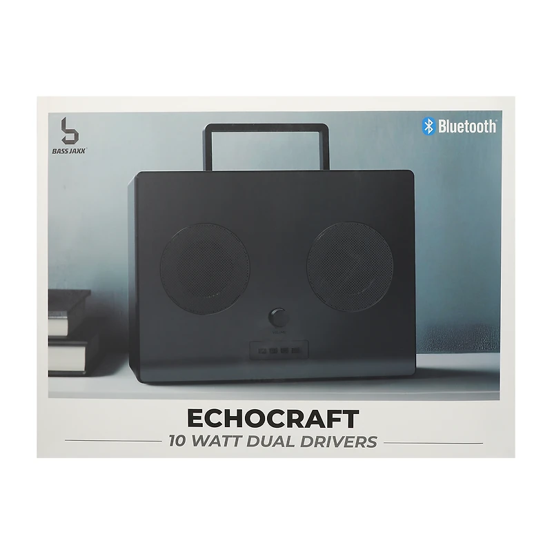 Bass Jaxx™ Echocraft Boombox 10W Dual Drivers Wireless Speaker