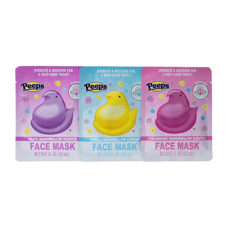 Peeps® Assorted Marshmallow Scented Face Masks 3-Pack