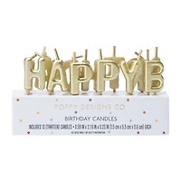 Gold Birthday Candles