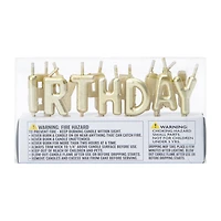 Gold Birthday Candles