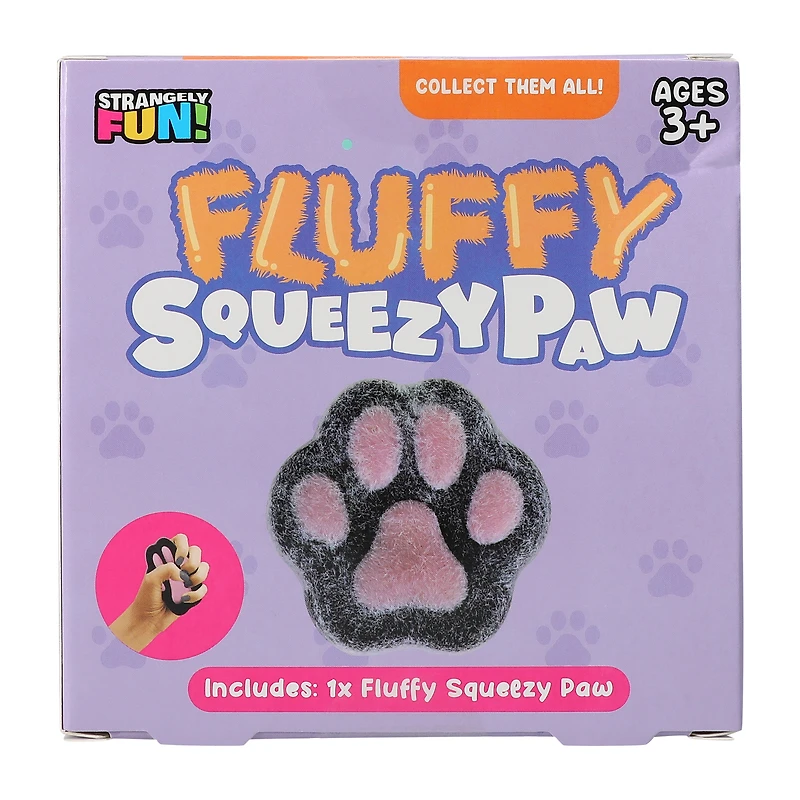 Fluffy Squeezy Paw Sensory Toy