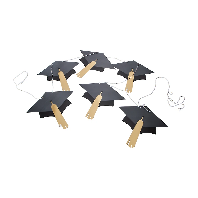 Graduation Hats Party Banner