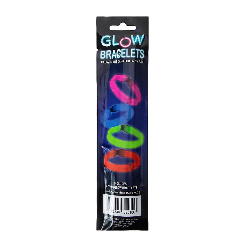 Glow The Dark Bracelets 2-Pack