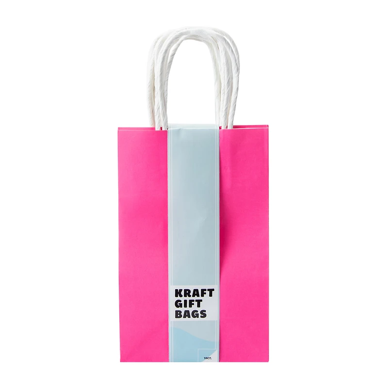 Kraft Gift Bags 10-Count