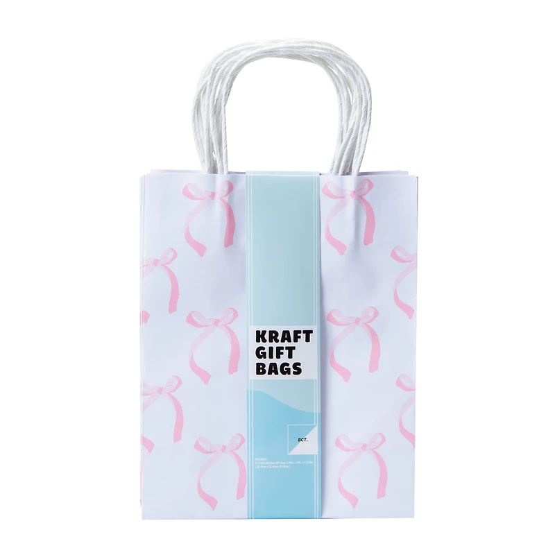 Kraft Medium Gift Bags 6-Count