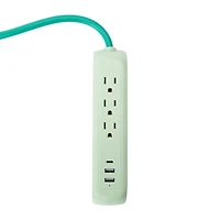 Power Strip W/ 3 outlet & 2 USB-A 1 USB-C Port