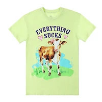 Cow Everything Sucks Graphic Tee