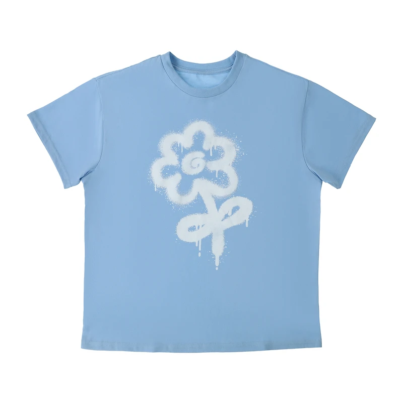 Sprayed Flower Graphic Tee