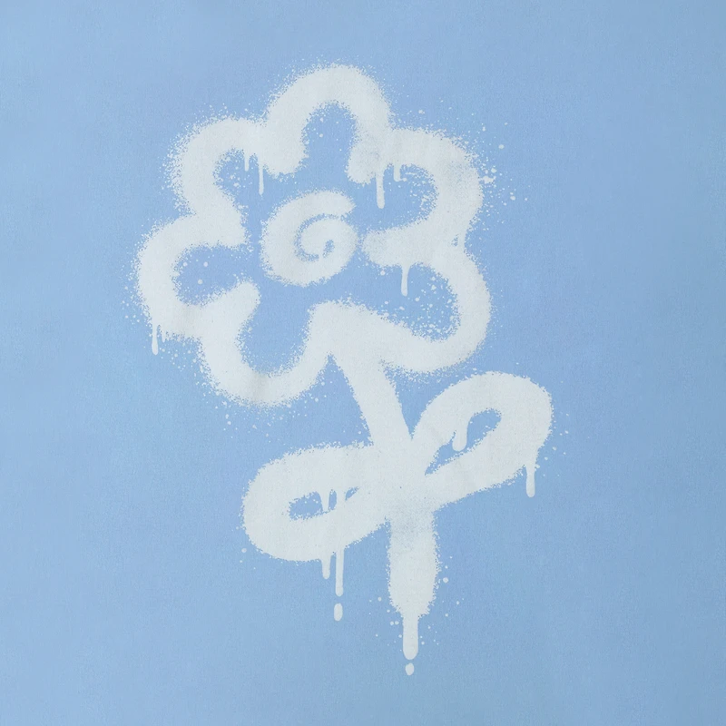 Sprayed Flower Graphic Tee