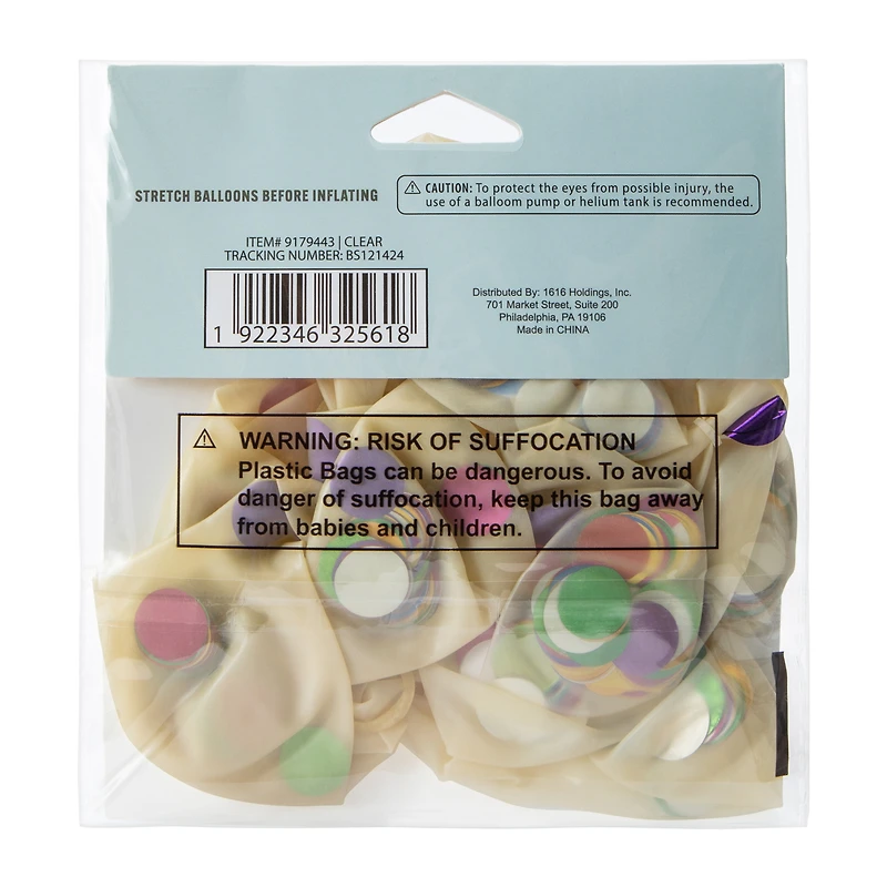 Confetti Filled Balloons 10-Count