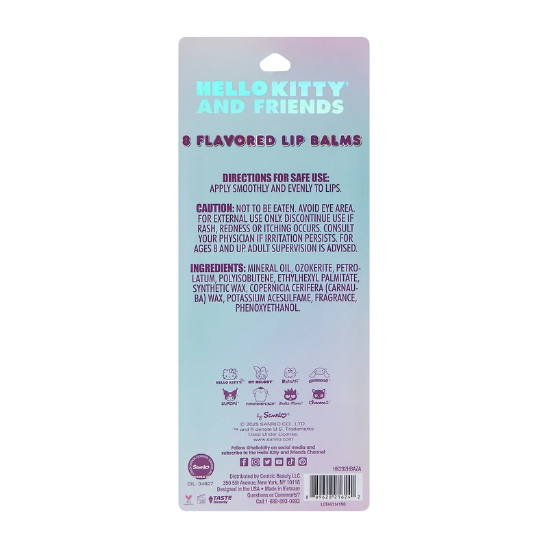 Hello Kitty And Friends® 8 Flavored Lip Balms 0.9oz
