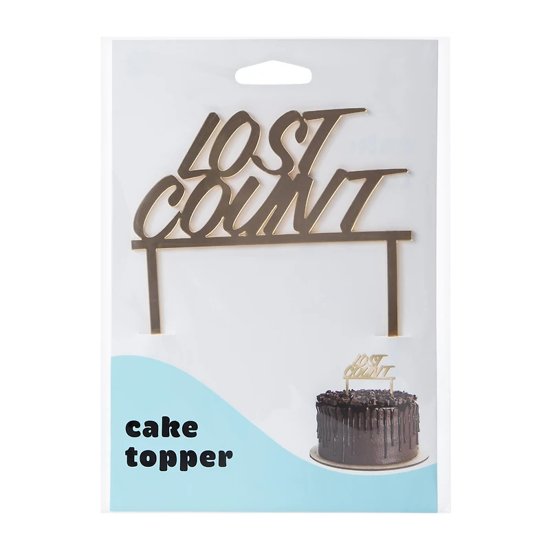 Lost Count Cake Topper