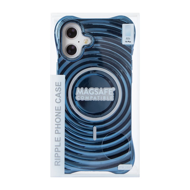 iPhone 16 Plus® Wavy Textured MagSafe® Compatible Phone Case
