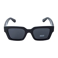 Young Men's Square Blue Lens Glasses