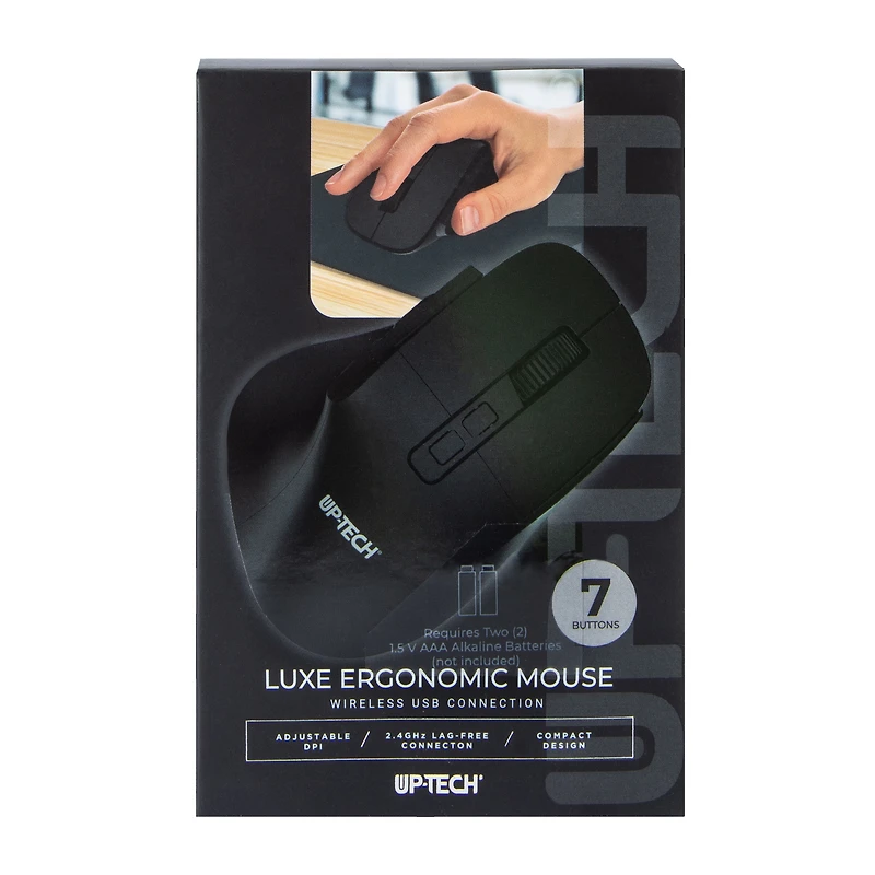 Luxe Ergonomic Wireless USB Mouse