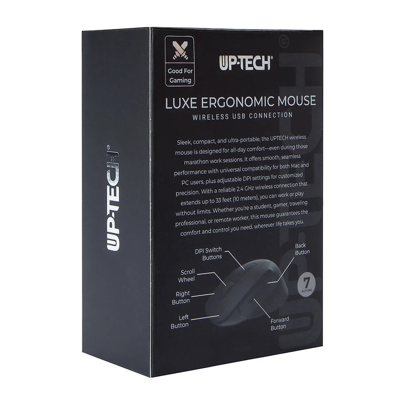 Luxe Ergonomic Wireless USB Mouse