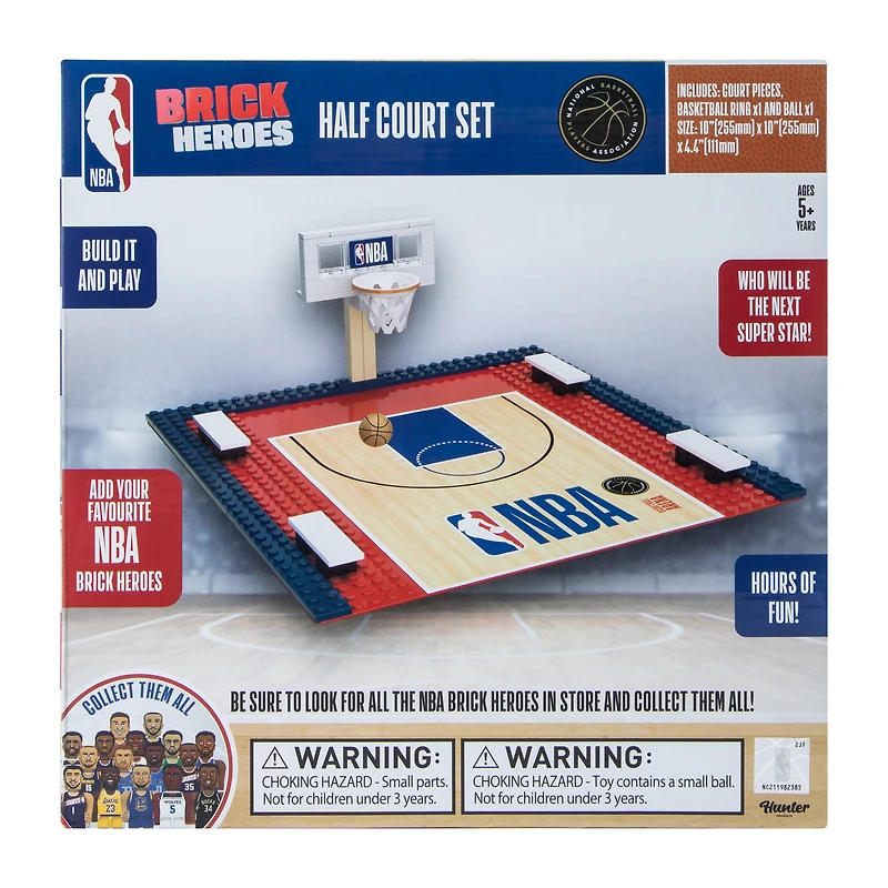 NBA Brick Heroes Half Court Set