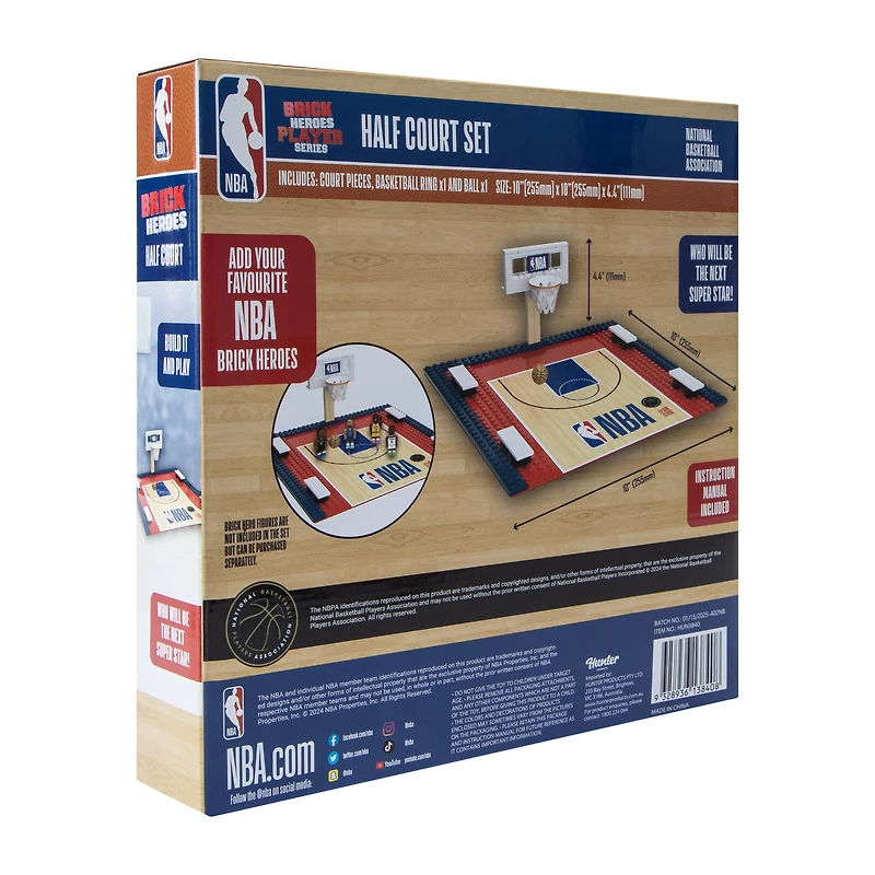 NBA Brick Heroes Half Court Set