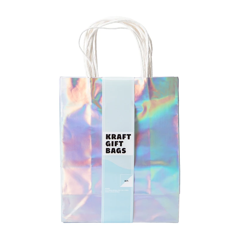 Kraft Gift Bags 8-Piece