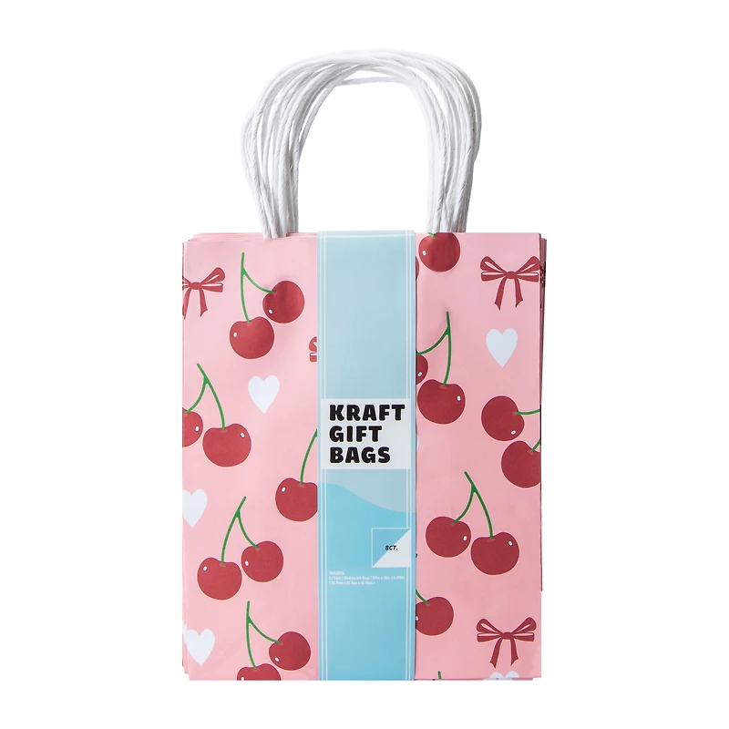 Kraft Gift Bags 6-Count