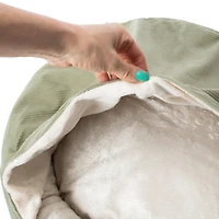 Round Canopy Pet Bed For Cats & Dogs