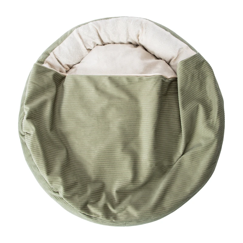 Round Canopy Pet Bed For Cats & Dogs