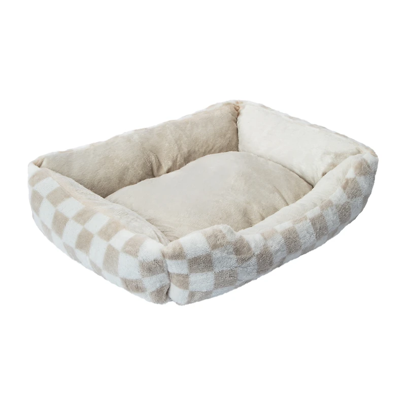 Printed Square Pet Bed For Cats & Dogs