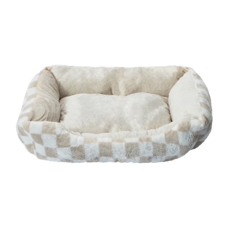 Printed Square Pet Bed For Cats & Dogs