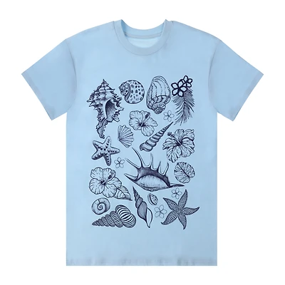 Seashells Collage Graphic Tee