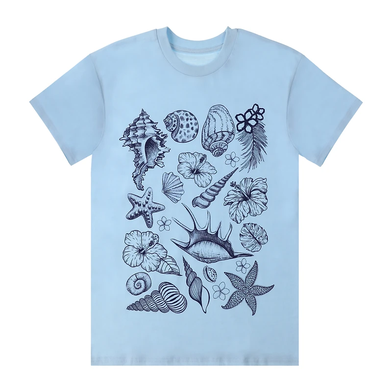 Seashells Collage Graphic Tee
