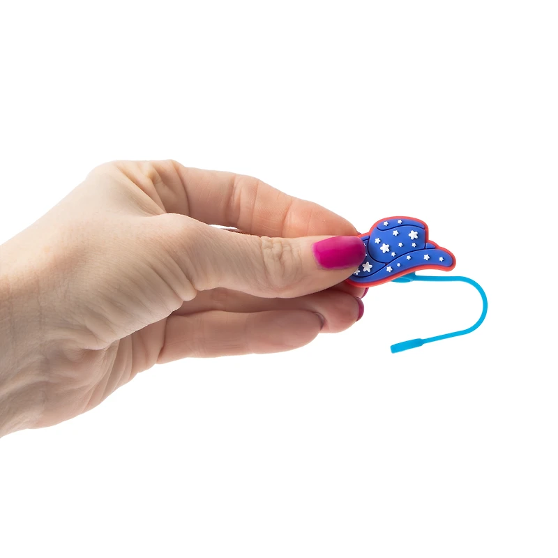 American Patriot Straw Toppers 5-Pack