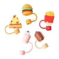 Foodie Straw Toppers 5-Pack
