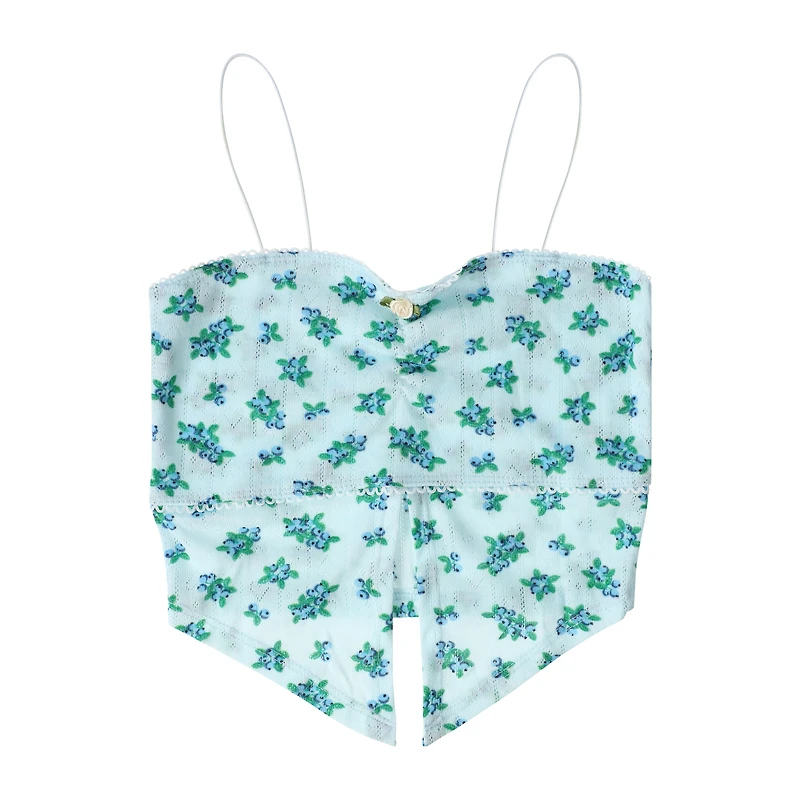 Juniors Pointelle Flyaway Tank