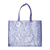 Large Summer Printed Clear Tote Bag 14in x 18in